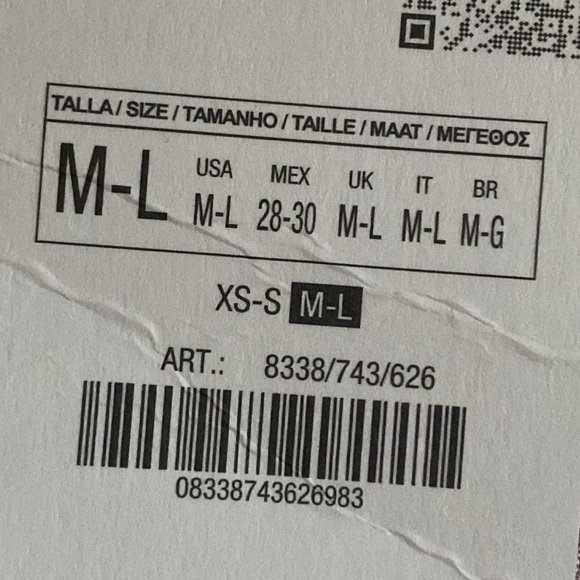 NWT. Zara Chalk Pink Viscose Blend Textured V-Neck Wrap Kimono. Size M-L. - Picture 11 of 13